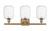 Ballston Three Light Bath Vanity (516-3W-BB-G460-7CL)