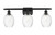 Innovations - 516-3W-BK-G459-6CL - Three Light Bath Vanity - Ballston - Matte Black