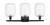Ballston Three Light Bath Vanity (516-3W-BK-G460-7CL)