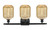 Ballston Three Light Bath Vanity (516-3W-BK-G460-7ME)