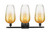 Ballston Three Light Bath Vanity (516-3W-BK-G484-7AM)