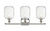 Ballston Three Light Bath Vanity (516-3W-PN-G460-7CL)