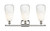 Ballston Three Light Bath Vanity (516-3W-PN-G480-6OP)