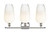 Ballston Three Light Bath Vanity (516-3W-PN-G484-7OP)