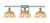 Innovations - 516-3W-PN-NBD2-75-NAT - Three Light Bath Vanity - Ballston - Polished Nickel
