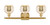 Ballston Three Light Bath Vanity (516-3W-SG-G128-6)