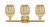 Ballston Three Light Bath Vanity (516-3W-SG-G459-6ME)