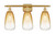 Innovations - 516-3W-SG-G480-6AM - Three Light Bath Vanity - Ballston - Satin Gold