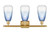 Ballston Three Light Bath Vanity (516-3W-SG-G480-6SB)