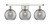 Innovations - 516-3W-WPC-G1213-8SM - Three Light Bath Vanity - Ballston - White Polished Chrome
