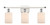 Innovations - 516-3W-WPC-G341 - Three Light Bath Vanity - Ballston - White Polished Chrome
