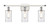 Innovations - 516-3W-WPC-G802 - Three Light Bath Vanity - Ballston - White Polished Chrome
