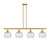 Innovations - 516-4I-SG-G1213-8-LED - LED Island Pendant - Ballston - Satin Gold