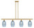 Innovations - 516-4I-SG-G557-6BL - Four Light Island Pendant - Ballston - Satin Gold