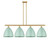 manufacturer_finish:Satin Gold|manufacturer_glass:Seafoam|light_output:600.00lm|color_temperature:2700K|cri:82
