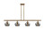 Innovations - 516-4I-BB-G93 - Four Light Island Pendant - Ballston - Brushed Brass