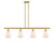 Innovations - 516-4I-SG-G391 - Four Light Island Pendant - Ballston - Satin Gold