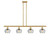 Innovations - 516-4I-SG-G92 - Four Light Island Pendant - Ballston - Satin Gold