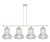 Innovations - 516-4I-WPC-G212-LED - LED Island Pendant - Ballston - White Polished Chrome