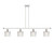 Innovations - 516-4I-WPC-G402 - Four Light Island Pendant - Ballston - White Polished Chrome