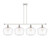 Innovations - 516-4I-WPC-G652-12-LED - LED Island Pendant - Ballston - White Polished Chrome