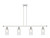 Innovations - 516-4I-WPC-G802 - Four Light Island Pendant - Ballston - White Polished Chrome