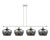 Innovations - 516-4I-WPC-G93-L - Four Light Island Pendant - Ballston - White Polished Chrome