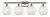 manufacturer_finish:Polished Chrome|manufacturer_glass:White Mouchette|light_output:Unspecified|color_temperature:Unspecified|cri:Unspecified