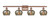 Innovations - 516-4W-AC-G96 - Four Light Bath Vanity - Ballston - Antique Copper