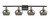 Innovations - 516-4W-BAB-G93 - Four Light Bath Vanity - Ballston - Black Antique Brass