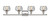 Ballston LED Bath Vanity (516-4W-PN-G92-LED)