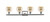 Ballston Four Light Bath Vanity (516-4W-SN-G128-6)