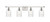 Innovations - 516-4W-WPC-G342 - Four Light Bath Vanity - Ballston - White Polished Chrome