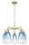 Innovations - 516-5CR-AB-G480-6SB - Five Light Chandelier - Ballston - Antique Brass