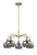 Innovations - 516-5CR-AB-G93 - Five Light Chandelier - Ballston - Antique Brass