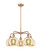 Innovations - 516-5CR-AC-G128-8 - Five Light Chandelier - Ballston - Antique Copper