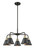 Innovations - 516-5CR-BAB-M8-BK - Five Light Chandelier - Ballston - Black Antique Brass