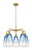 Innovations - 516-5CR-BB-G480-6SB - Five Light Chandelier - Ballston - Brushed Brass