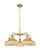 Innovations - 516-5CR-BB-NBD2-9-NAT - Five Light Chandelier - Ballston - Brushed Brass