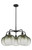 Innovations - 516-5CR-BK-G481-10SL - Five Light Chandelier - Ballston - Matte Black