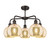 Ballston Five Light Chandelier (516-5CR-OB-G128-8)