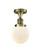manufacturer_finish:Antique Brass|manufacturer_glass:Cased Matte White Beacon|light_output:220.00lm|color_temperature:2200K|cri:99