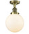 manufacturer_finish:Antique Brass|manufacturer_glass:Cased Matte White Beacon|light_output:220.00lm|color_temperature:2200K|cri:99