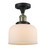 manufacturer_finish:Black Antique Brass|manufacturer_glass:Matte White|light_output:600.00lm|color_temperature:2700K|cri:82