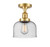 manufacturer_finish:Satin Gold|manufacturer_glass:Seedy|light_output:600.00lm|color_temperature:2700K|cri:82
