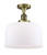 manufacturer_finish:Antique Brass|manufacturer_glass:Matte White|light_output:220.00lm|color_temperature:2200K|cri:99