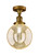 Innovations - 517-1CH-BB-G208-8 - One Light Semi-Flush Mount - Franklin Restoration - Brushed Brass