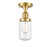 Innovations - 517-1CH-SG-G312 - One Light Semi-Flush Mount - Franklin Restoration - Satin Gold