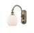 manufacturer_finish:Antique Brass|manufacturer_glass:Cased Matte White Belfast|light_output:220.00lm|color_temperature:2200K|cri:99