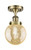 Innovations - 616-1F-AB-G208-6 - One Light Semi-Flush Mount - Edison - Antique Brass